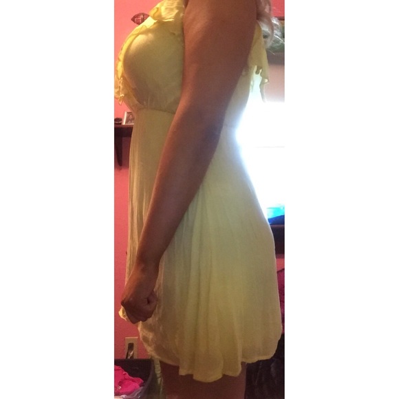 Yellow Ruffle Dress - Picture 3 of 5